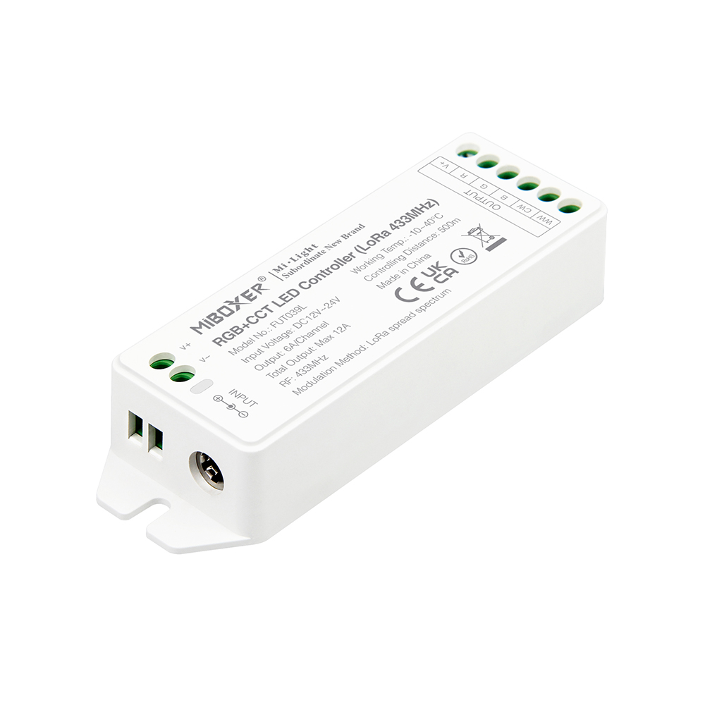 FUT039L DC12~24V RGB+CCT LED Controller FUT039L DC12~24V RGB+CCT LED Controller